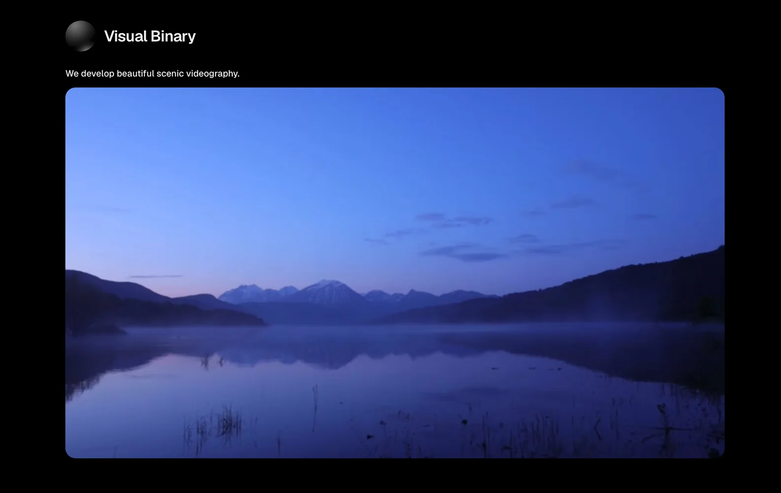 Visual Binary portfolio